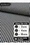 Plaid Pattern Black Cotton Multi-Purpose Fabric Gingham Fabric/170*200 - 4