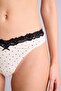 Lace Detailed Polka Dot Brazilian Panties G6446Ax26Sm - 3