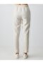 High Waist Regular Leg Linen Pants - 6