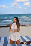 Sofia Beachwear White Mini Beach Dress