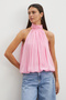 Halter Yaka Drape Bluz - 5