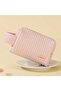 Faux Leather Quilted Makeup Bag And Travel Care Bag - Pink - 2