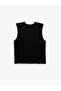 Cotton Crew Neck Basic Sleeveless T-Shirt - 3