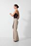 Asymmetrical Layered Flare Pants - 4