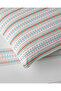 Rhythmic Line Easy-Iron Single Duvet Cover Set 160X220 cm Orange-Green - 5