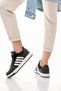 Unisex Black White Thermo Sole Striped Lace-Up Sports Shoes - 3