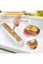 Magnetic Plastic Wrap Dispenser with Cutter - Quasziwa Upgrade Practical Refillable Cling Wrap - 2