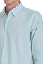 قميص كاجوال بأكمام طويلة وياقة بأزرار من القطن بنسبة 100% من Blue Comfort Fit - 4