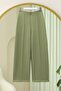 Wide Leg Two-Strand Combed Cotton Pants - Çağla Y.