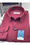 Slim Fit Long Sleeve Diamond Pattern Sleeve Embroidered Collar Buttoned Stylish Men's Shirt with Gift Box Fs-004200 - - 7