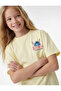Stitch Printed Licensed Yellow Girls' T-Shirt 6Skg10506Ak - 2