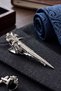Sword Silver Color Tie Clip KIY44