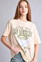 100% Cotton Smileyworld Oversized Crew Neck Printed Short Sleeve T-Shirt H5903Ax26Sm - 5