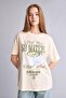 100% Cotton Smileyworld Oversized Crew Neck Printed Short Sleeve T-Shirt H5903Ax26Sm - 6