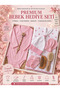 Premium Baby Girl Gift Set - Bodysuit, Gloves, Socks, Hat, Pacifier Strap, Muslin and Comb