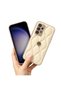 Samsung Galaxy A32 Compatible Case Zebana Camellia Leather Case Beige - 3