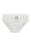 6-Piece White Color Girls' Lycra Stoned Panties