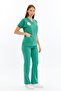 Spaniard - Operating Room Uniform Lycra Scrubs (Women) (Compliant with New Regulations - Frosty Spruce) (Set) - 2