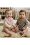 Newborn Baby Embroidered Scarf/Bib 4 Layers of Muslin - 2
