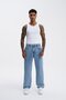 Men's Relaxed Baggy Jean Trousers Light Blue - 3