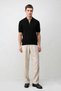 Black Comfort Slim Zippered Men's Knitwear T-Shirt - 3