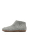 Tofvel Gray Light Felt Tofvel Unisex House Slippers 35Tf100042 - 3