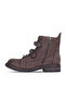 Shoes Brown Nubuck Women's Flat Boots 01Wm1700 - 3