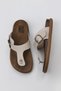 Gray Nubuck Men's Flip Flops 01Mu4733 - 5
