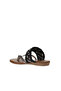 Gray Black Shiny Leather Women's Flip Flops Slipper 01Wu7448 - 5