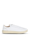 White Leather Women's Sports Shoes 16Wa8241