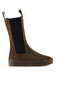 Tan Suede Women's Flat Boots 01Wt3004