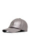 Gray Shiny Leather Women's Hat - 3