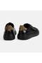 Men's Black Lace-Up Leather Casual Shoes - 8