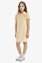 Polo Collar Printed Short Sleeve Summer Dress Girls E2646A825Sm - 3