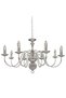 Candelabru, argintiu, 8 becuri E14 - 2