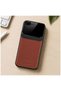 Apple iPhone 6S Plus Compatible Case Lens Leather Case Brown - 4