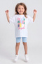 Girl's Cotton T-Shirt and Leggings Set - 2