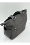 Sn-4003 Crinkle Shoulder Bag Handbag Shoulder Bag Daily Use Dark Gray - 5