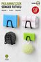 4 Pieces Black Dish Sponge Holder with 3m Adhesive Steel Dish Sponge Holder Hanger M-Sng1 - 3