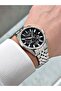 Functional Silver-Black Color Sapphire Glass Steel Band Steel Case Men's Wristwatch 1194Mr - 3