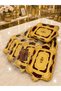 Esterhomedecor 6-Piece Single-Person Original Italian Rosewood Presentation Tray in Single Color Burgundy - 4