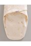 İncibaby 100% Cotton Star Patterned Baby Boy Swaddle 0-3 Months Beige - 2