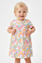 Baby Girl Rainbow Printed Short Sleeved Dress