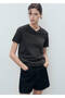 V-neck cotton t-shirt