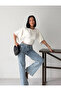 Women's Waist Gathered Short Spanish Sleeve Blouse - 2