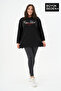 Women's Tunic Large Size Capri Island Printed Thin Sweatshirt Spr26Btk990-1 - 2