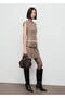 Checkered Slim-Fit Blouse - 2