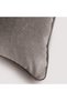 "Taupe" Velvet Flat Cushion Cover - 30X40 - 4