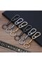 Metal Keychain Clips with O Rings, Quick Release Key Ring, Small Carabiner Clip for Keys - 2
