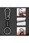 Metal Keychain Clips with O Rings, Quick Release Key Ring, Small Carabiner Clip for Keys - 3